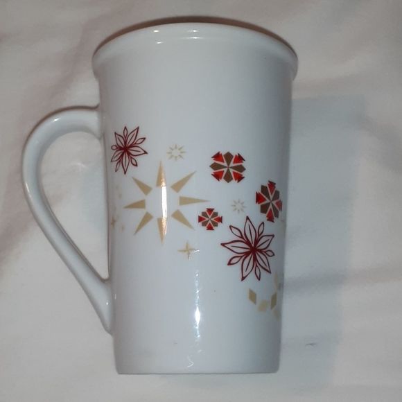 Starbucks 2013 Holiday Cup of Joy Mug Flowers Star - Picture 3 of 5